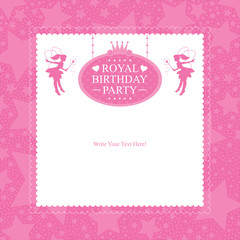 princess invitation card design