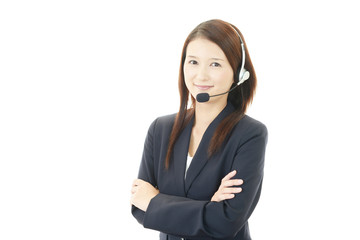 笑顔のオペレーター