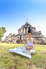 beautiful Thai Woman In Traditional dress of Thailand 