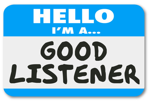 Hello I Am A Good Listener Sympathy Empathy Understanding