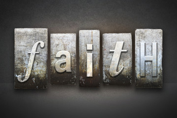Plakat Faith Letterpress