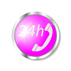 Pink web button