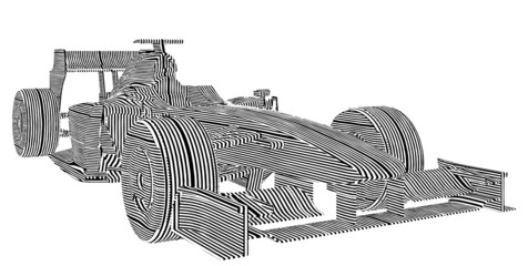 Race Car Stripes Vector