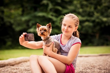 Capturing moments child and dog