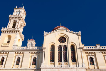 Fototapeta premium Detail of the Agios Minas Cathedral in Heraklion,Crete, Greece.
