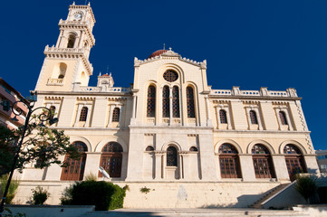 Fototapeta na wymiar The Agios Minas Cathedral. Heraklion on Crete in Greece.