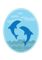 blue dolphins symbol