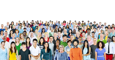 Multiethnic Group of People Smiling