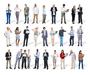 Business People Using Digital Devices