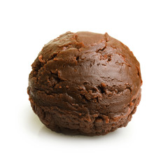 Chocolate ice cream scoop