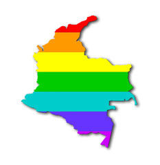 Colombia - Rainbow flag pattern