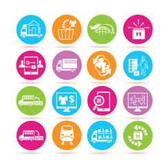 supply chain management icons