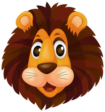 A head of a lion