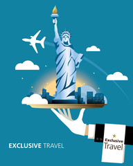 Exclusive, New York, Travel, Serve, Statue of Liberty