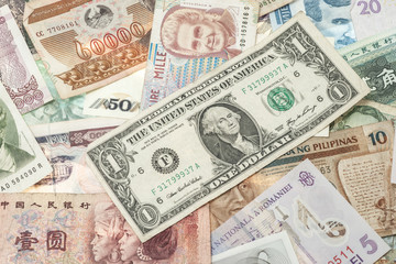 Fototapeta na wymiar banknotes background