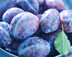 fresh plums