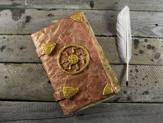 Magic book with quill 1