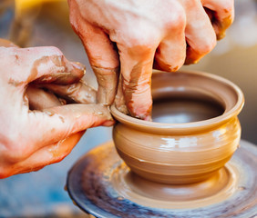 Potter and clay craft