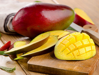 Fresh mango. Selective focus