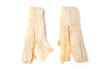 Pieces of salt cod fish