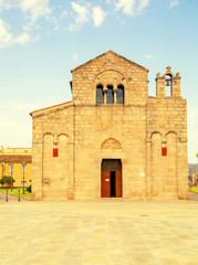 Fototapeta na wymiar Church of San Simplicio in Olbia, Sardinia, Italy