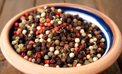 Colorful peppercorns