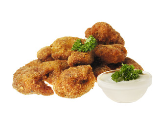 Fried chicken nuggets