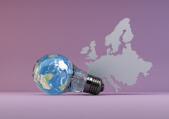 Green Energy in Europe - purple