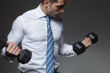 Naklejka premium Fit businessman