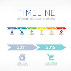 Timeline infographic