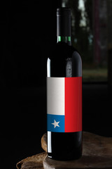 bottle of wine from Chile