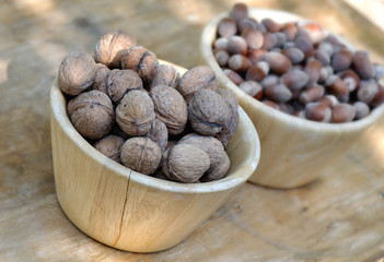 bols noix et noisettes