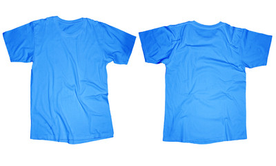 Light Blue T-Shirt Template