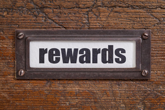 rewards- file cabinet label
