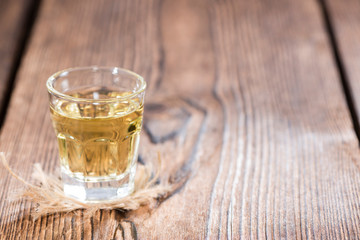 Apple Liqueur in a glass