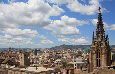 Obraz premium Barcelona roofs