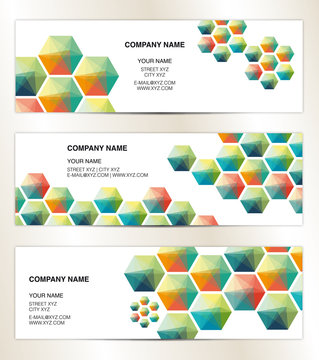 Polygon Retro Businesscard