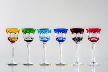 bicchieri antichi colorati