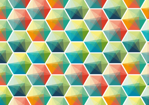 Polygon Retro Wallpaper V2