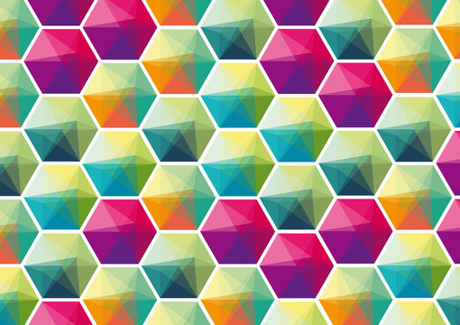 Polygon Retro Wallpaper V3