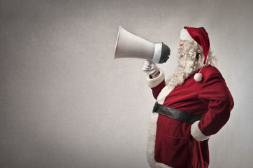Santa claus has got a message