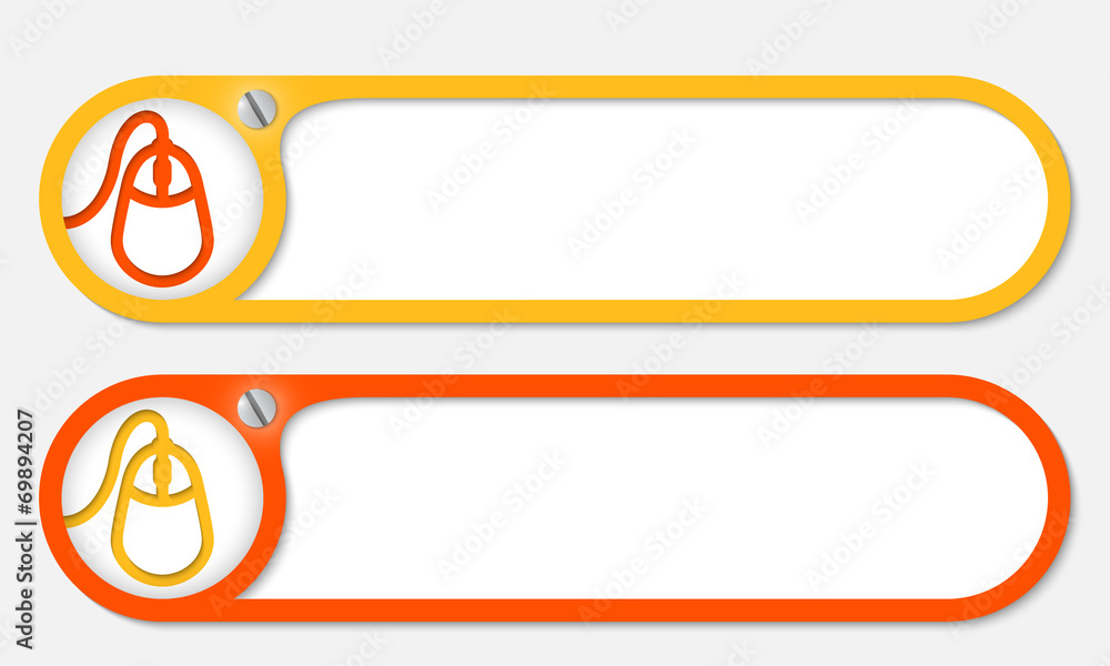 Fototapete vector buttons with screw and mouse symbol