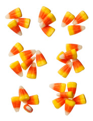 Halloween Candy Corns isolated on white background