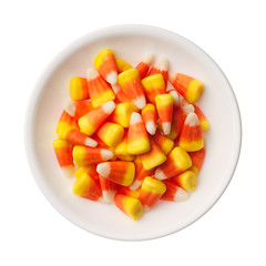 Halloween Candy Corns isolated on white background