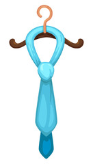 necktie with hanger vector