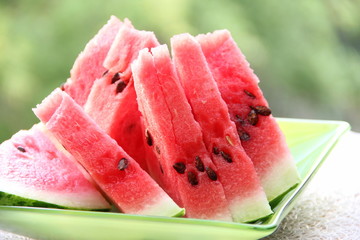 Slices of watermelon