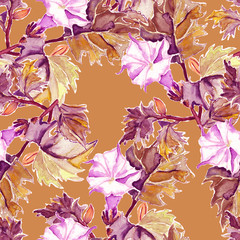 Datura seamless pattern