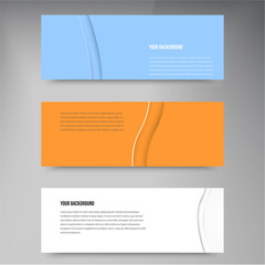 Vector background banners and stickers.