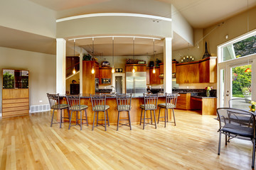 Kitchen interior in luxury house. Real estate in WA