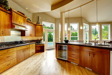 Kitchen interior in luxury house. Real estate in WA